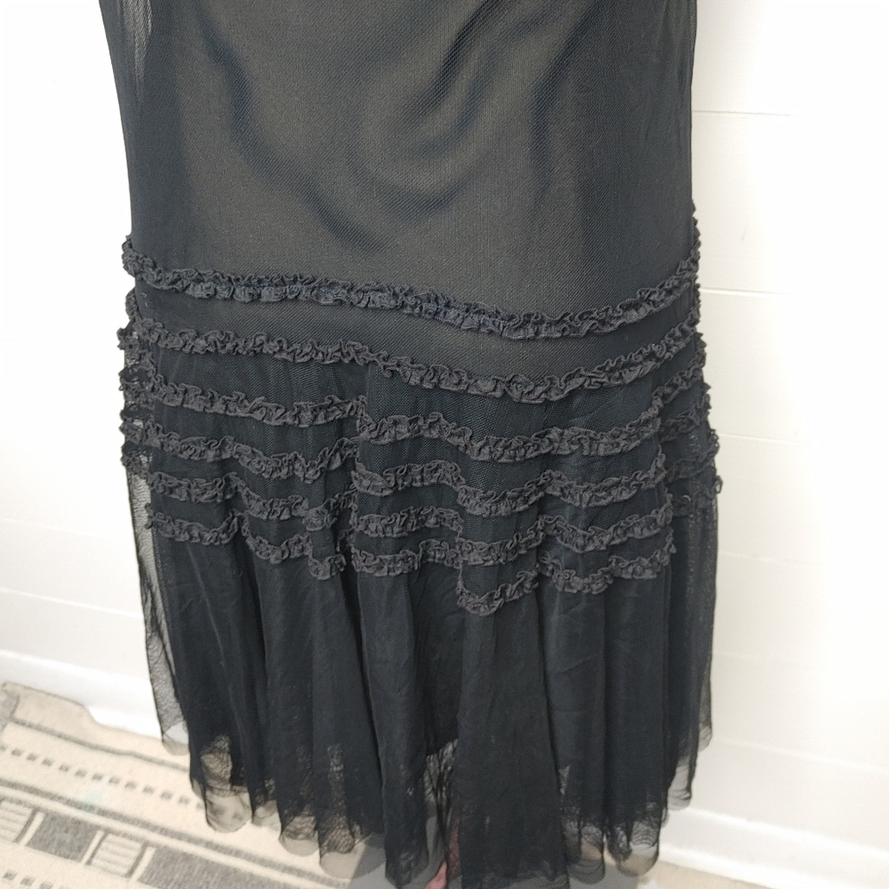 Club Monaco Black Tulle Dress Size 2 - Picture 9 of 14